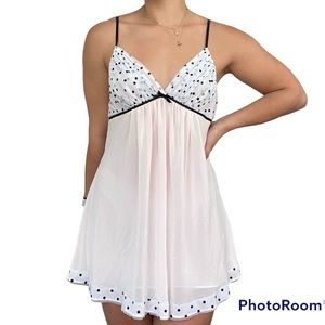 Oscar de la Renta Pink polka dot chemise